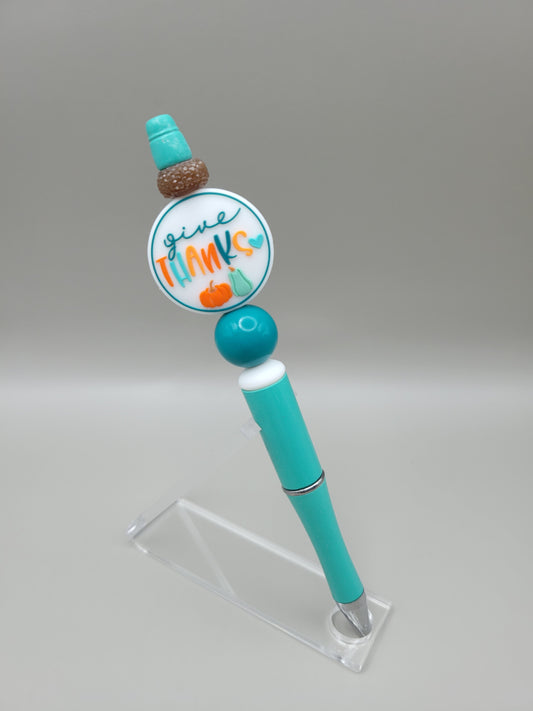 Teal Give Thanks Pen