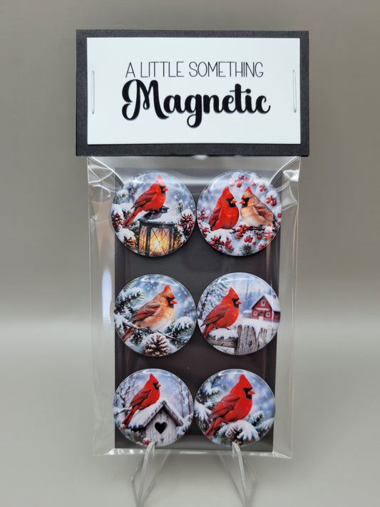 Cardinal Winter Wishes Magnets