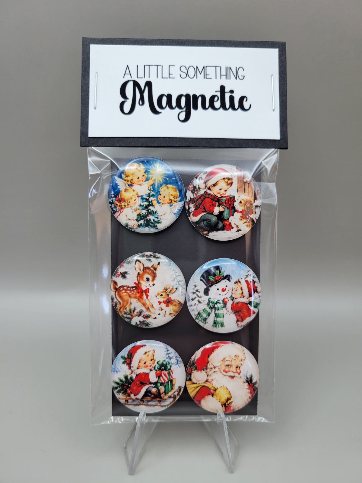 Vintage Holiday Charm Magnets