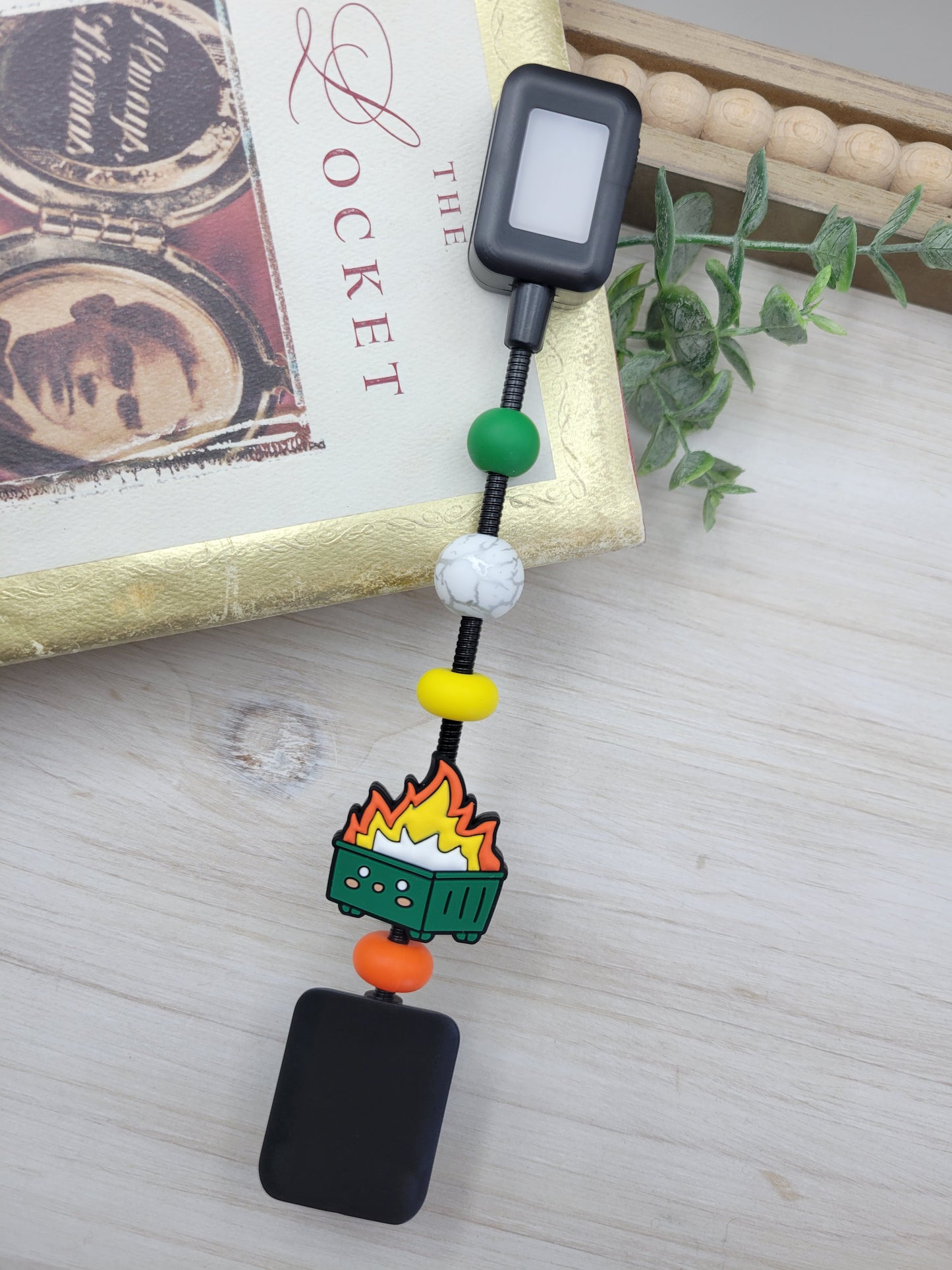 Dumpster Fire Reading Light