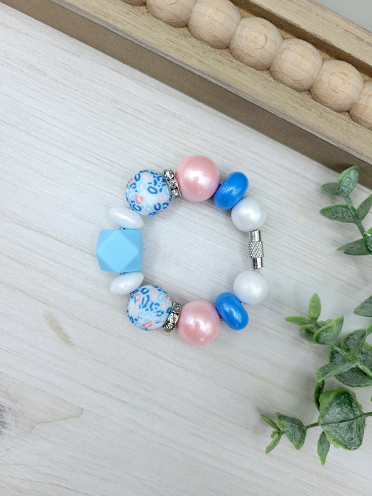Blue & Pink Tumbler Cup Handle Charm