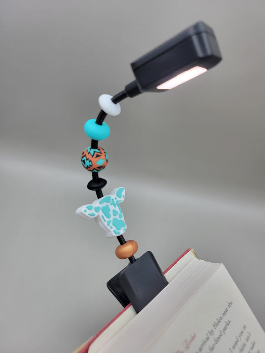 Teal Cow Reading Light
