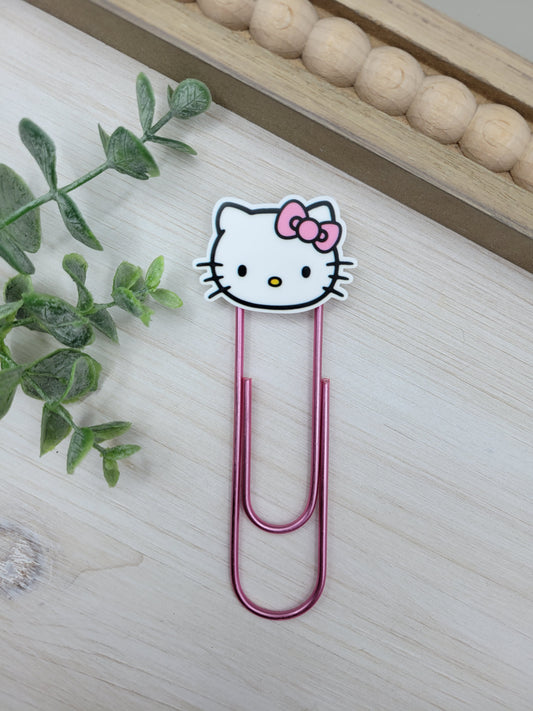 Kitty Head Jumbo Paperclip