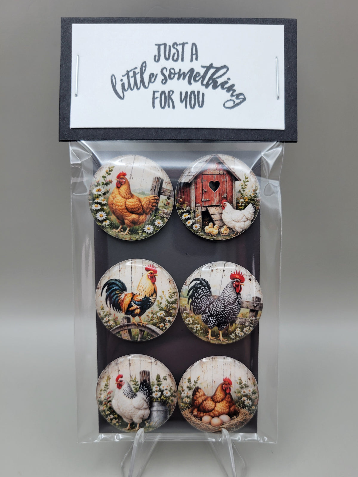 Rustic Chickens Magnets