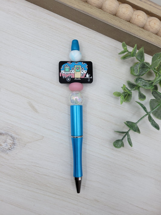 Blue Pink Camper Pen