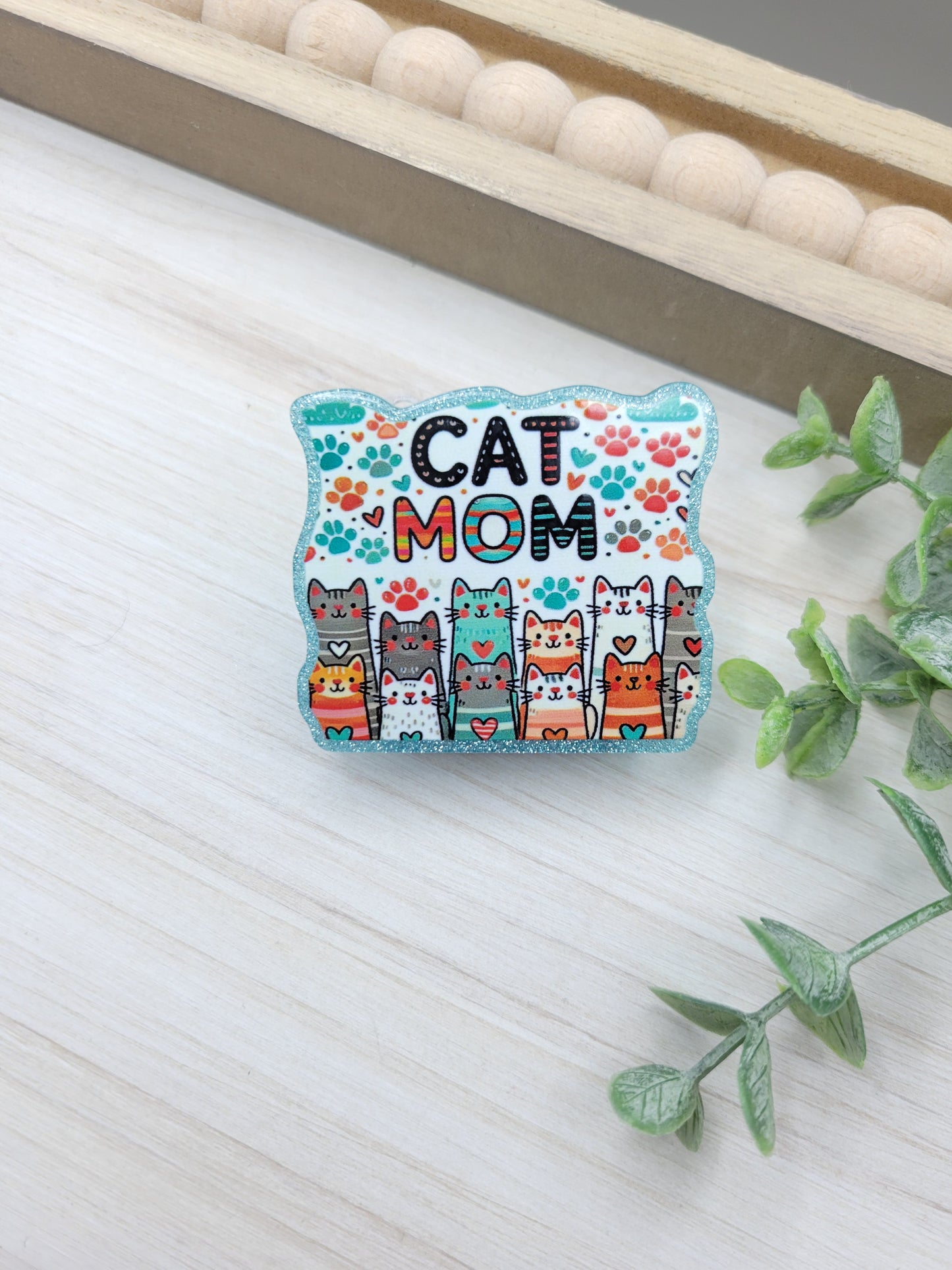 Cat Mom Magnetic Clip
