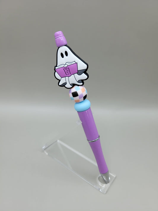 Ghost with Purple Book Pen