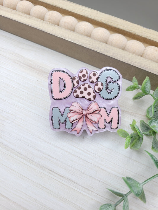 Pastel Dog Mom Magnetic Clip