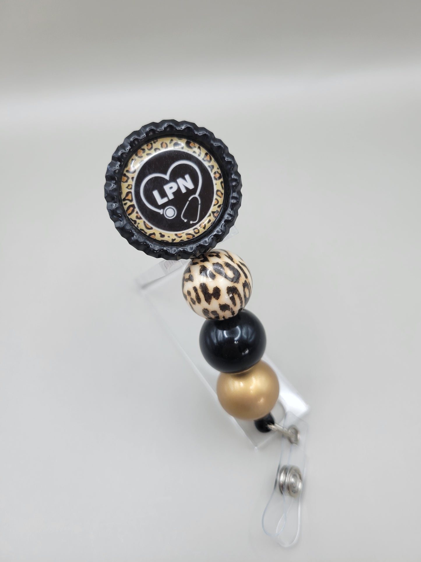 LPN Leopard Badge Reel