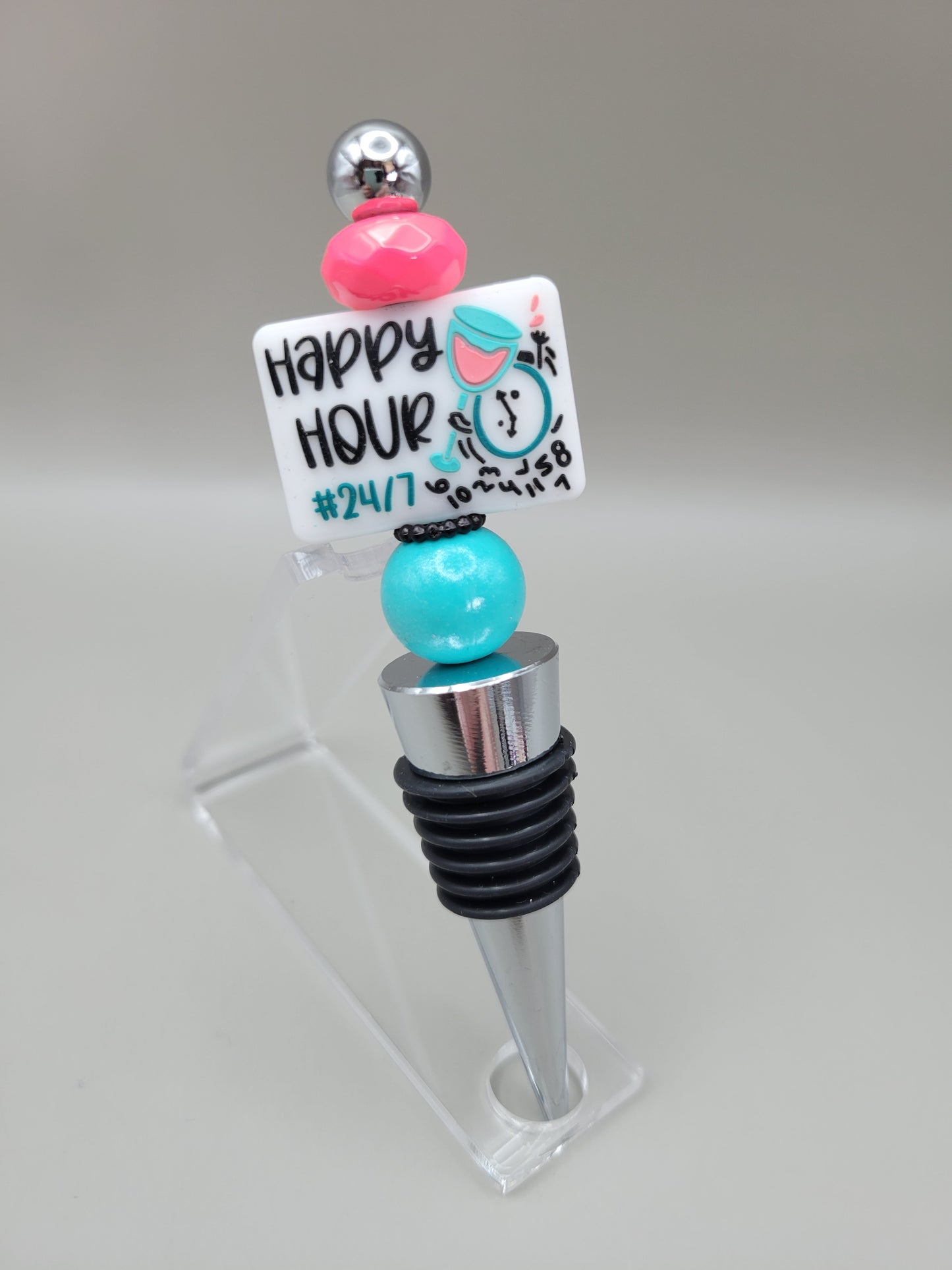 Happy Hour Wine Bottle Stopper
