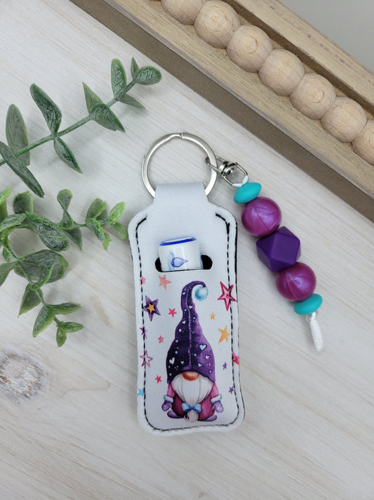 Purple Gnome Chapstick Holder