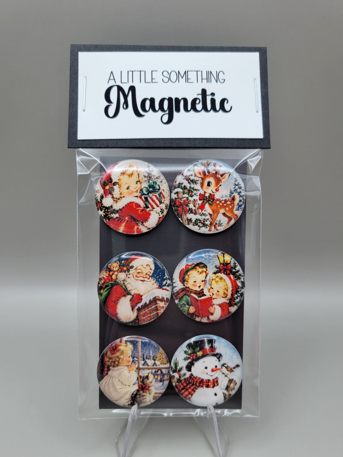Vintage Christmas Magic Magnets