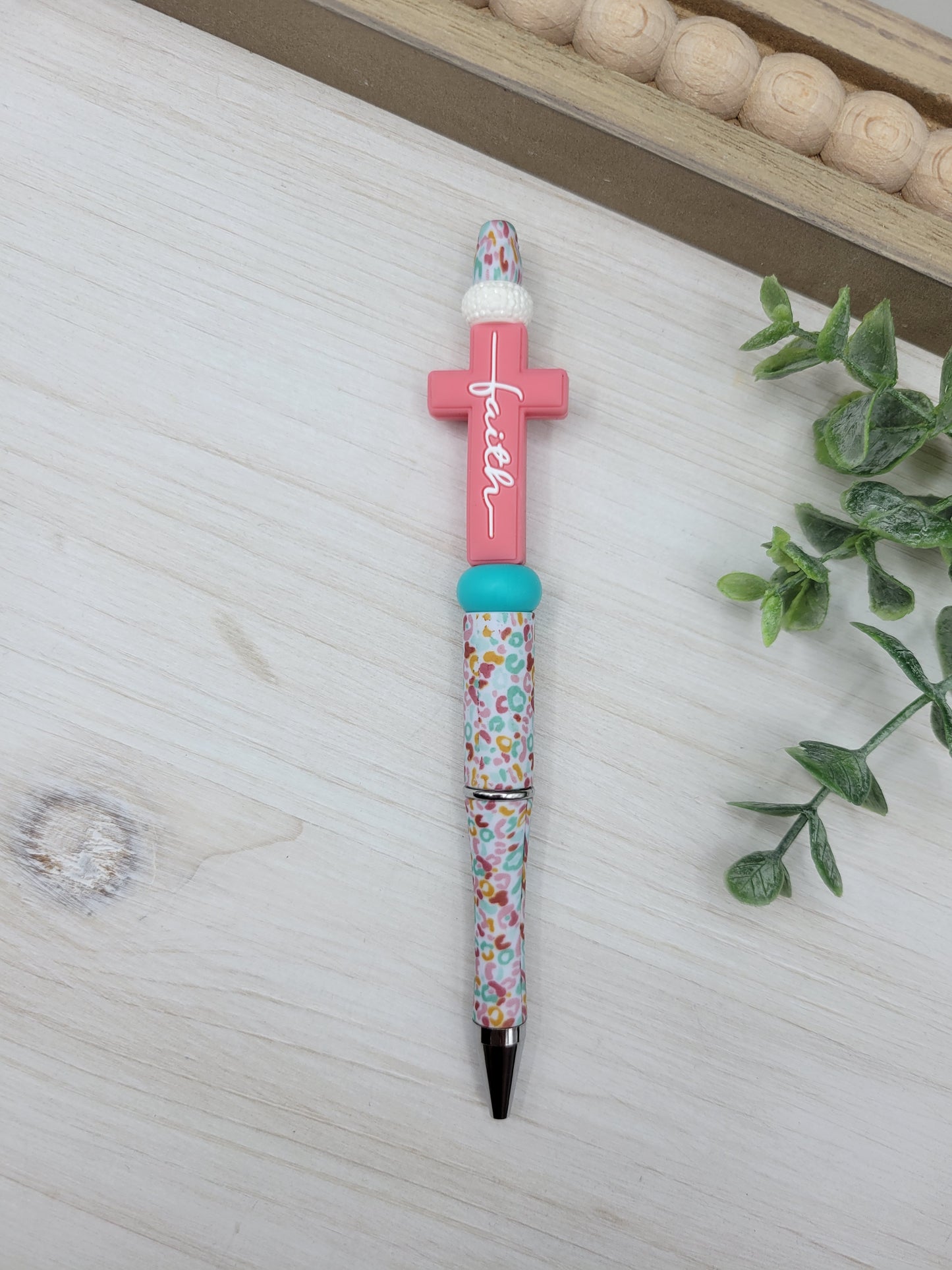 Pink Faith Cross Pen