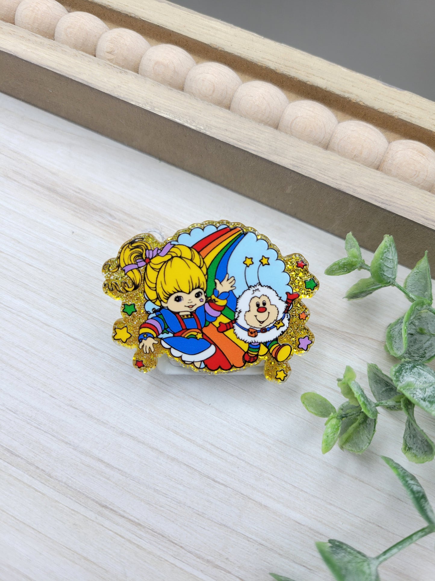 Rainbow Girl Magnetic Clip