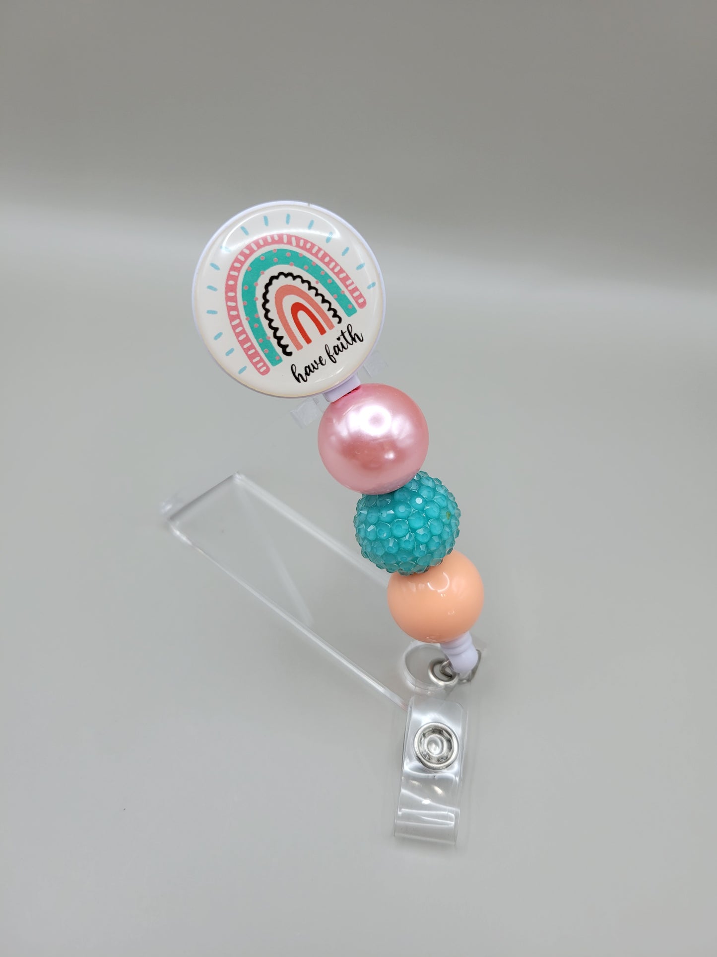 Have Faith Rainbow Badge Reel