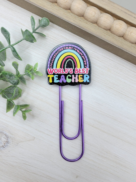 World's Best Teacher Jumbo Paperclip