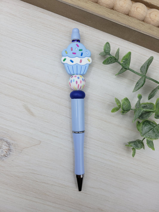 Blue Cupcake Pen