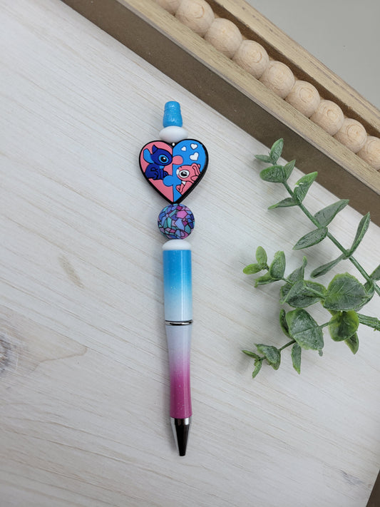 Blue & Pink Aliens Pen