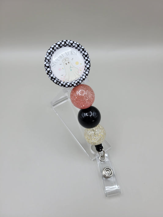 Spooky Nurse Badge Reel
