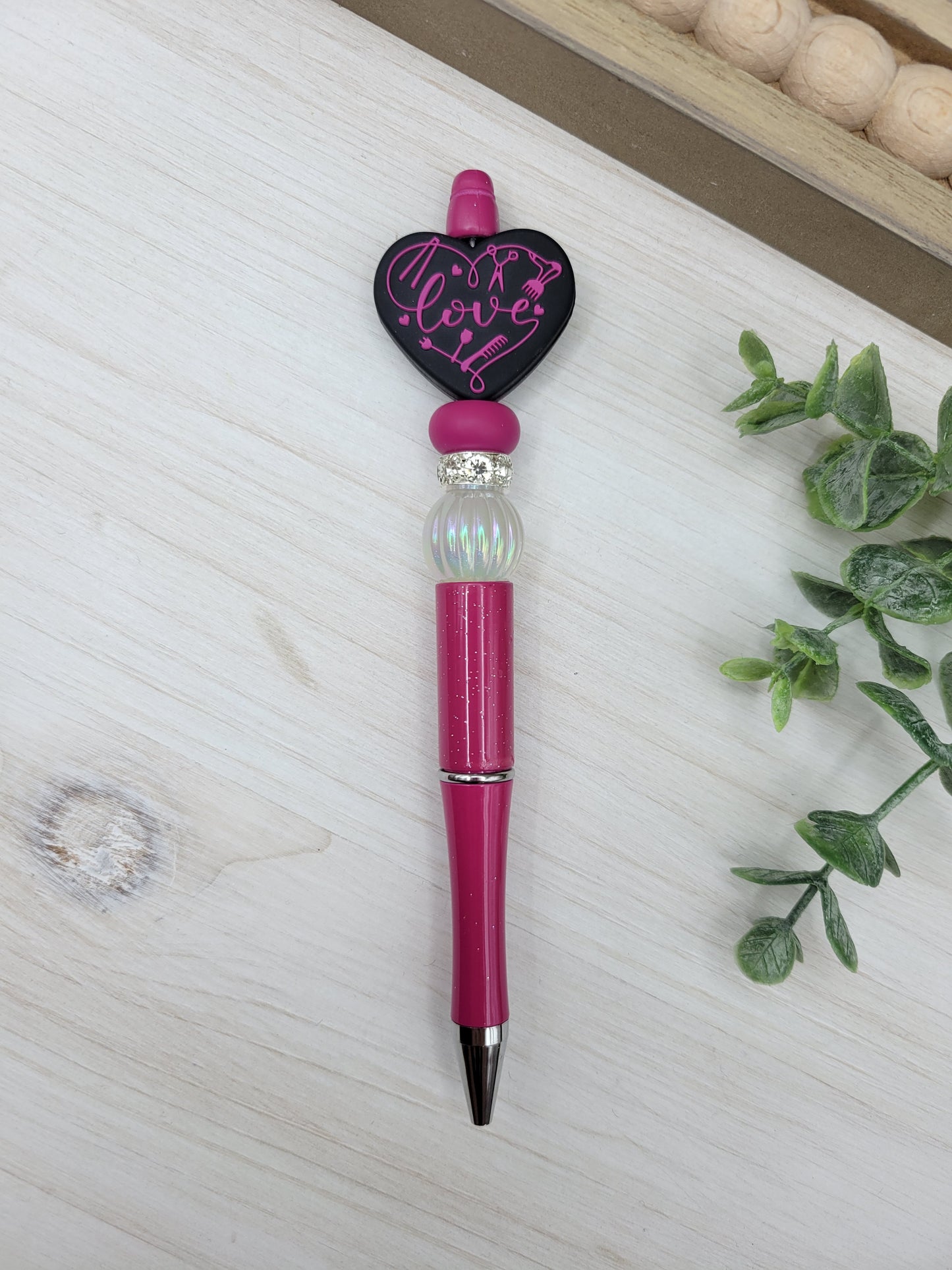 Pink Hair Stylist Love Pen